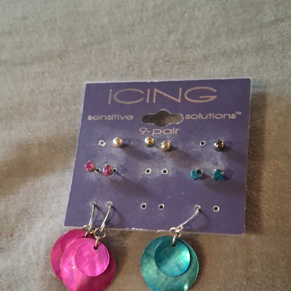 Icing Multicolor Earring Set 4+ Pairs